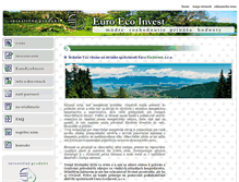 Tablet Screenshot of euroecoinvest.sk